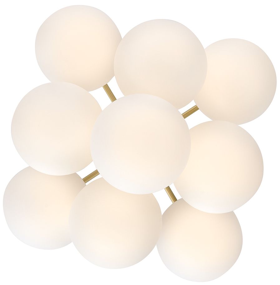 Image 4 Lark Julep Interior Large Flush Mount 19.5" Lacquered Brass more views