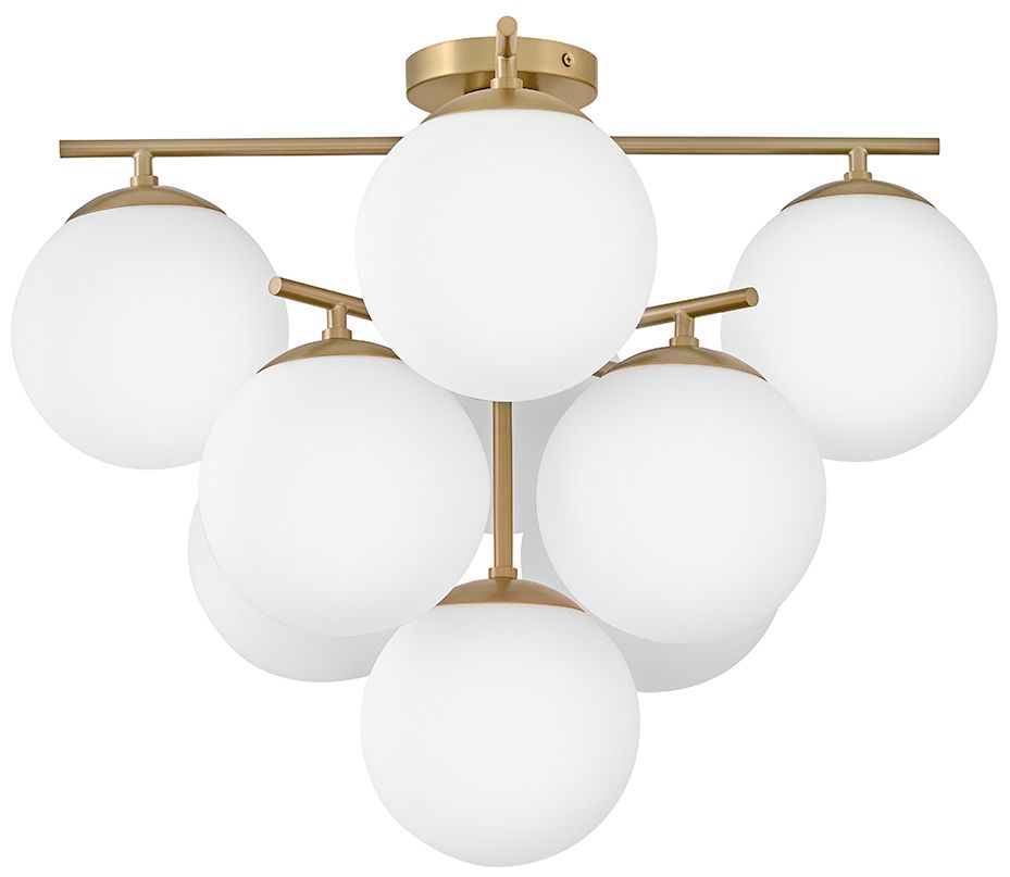 Image 5 Lark Julep Interior Large Flush Mount 19.5" Lacquered Brass more views