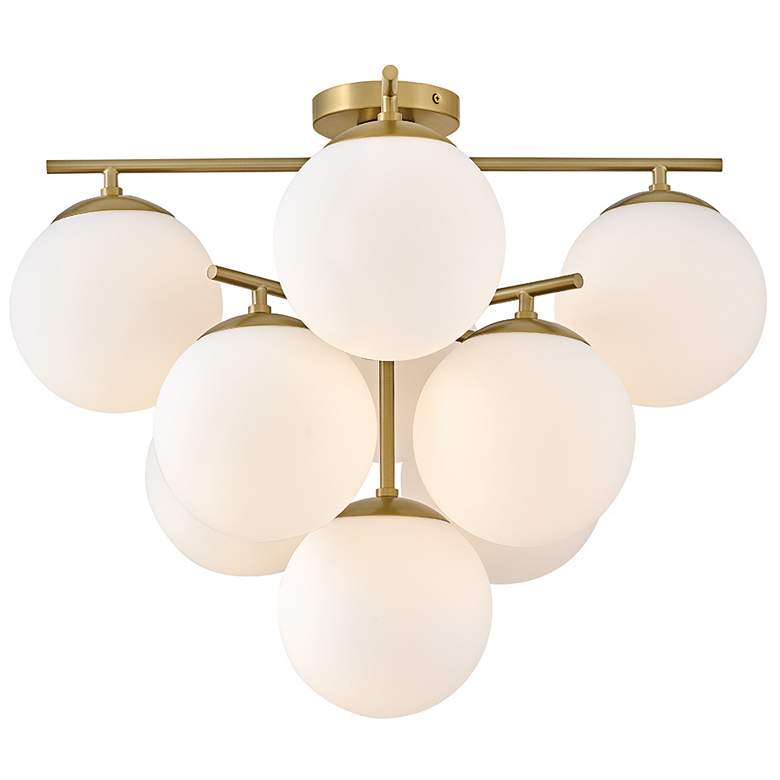 Image 1 Lark Julep Interior Large Flush Mount 24" Lacquered Brass