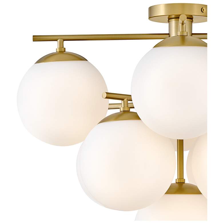 Image 2 Lark Julep Interior Large Flush Mount 24" Lacquered Brass more views