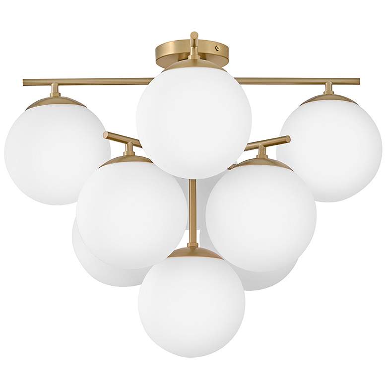 Image 5 Lark Julep Interior Large Flush Mount 24" Lacquered Brass more views