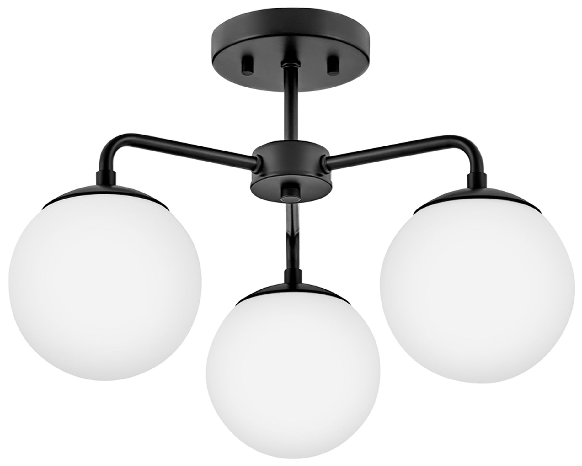 Image 3 Lark Julep Interior Medium Semi-Flush Mount 12.75" Black more views