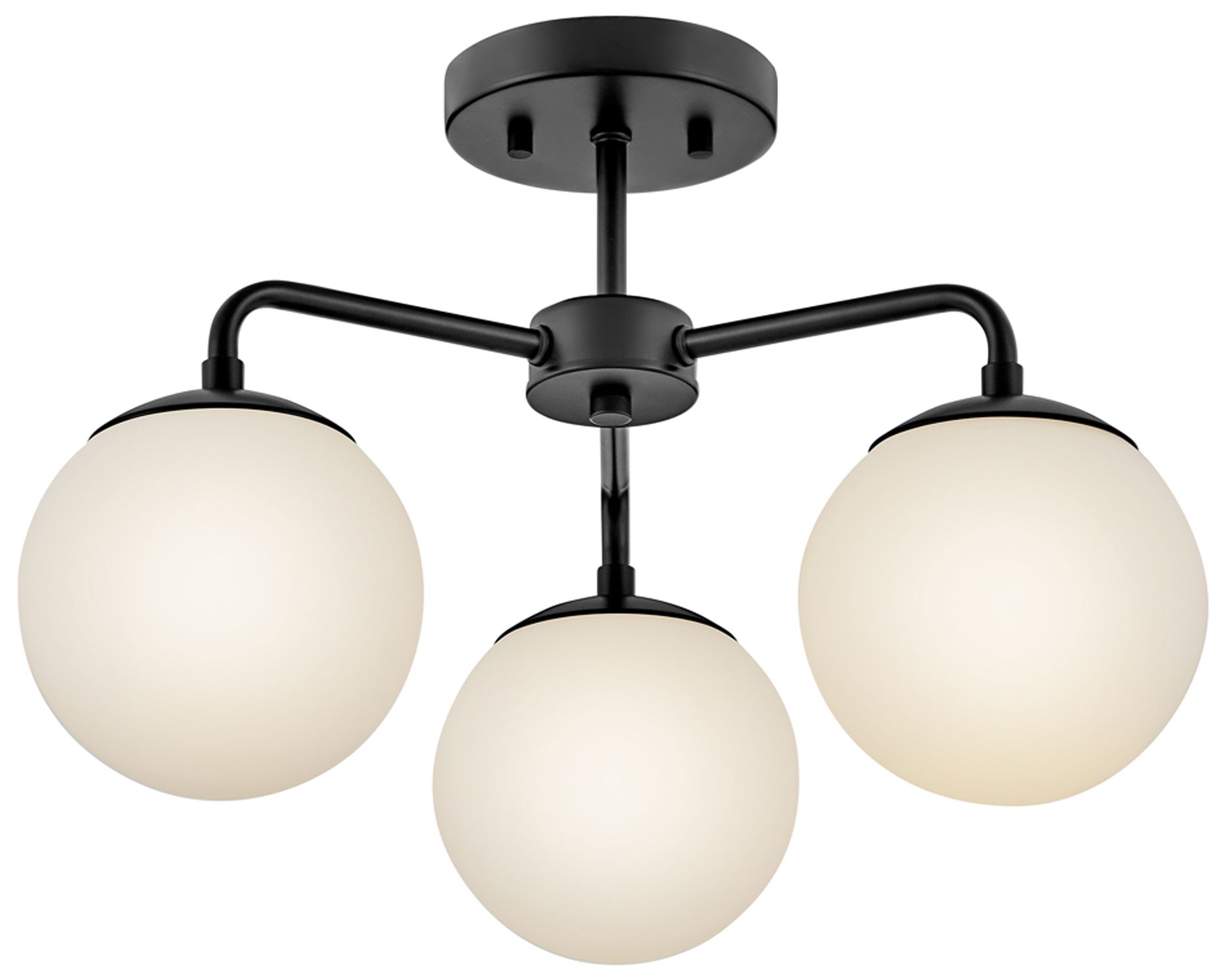 Image 4 Lark Julep Interior Medium Semi-Flush Mount 12.75" Black more views