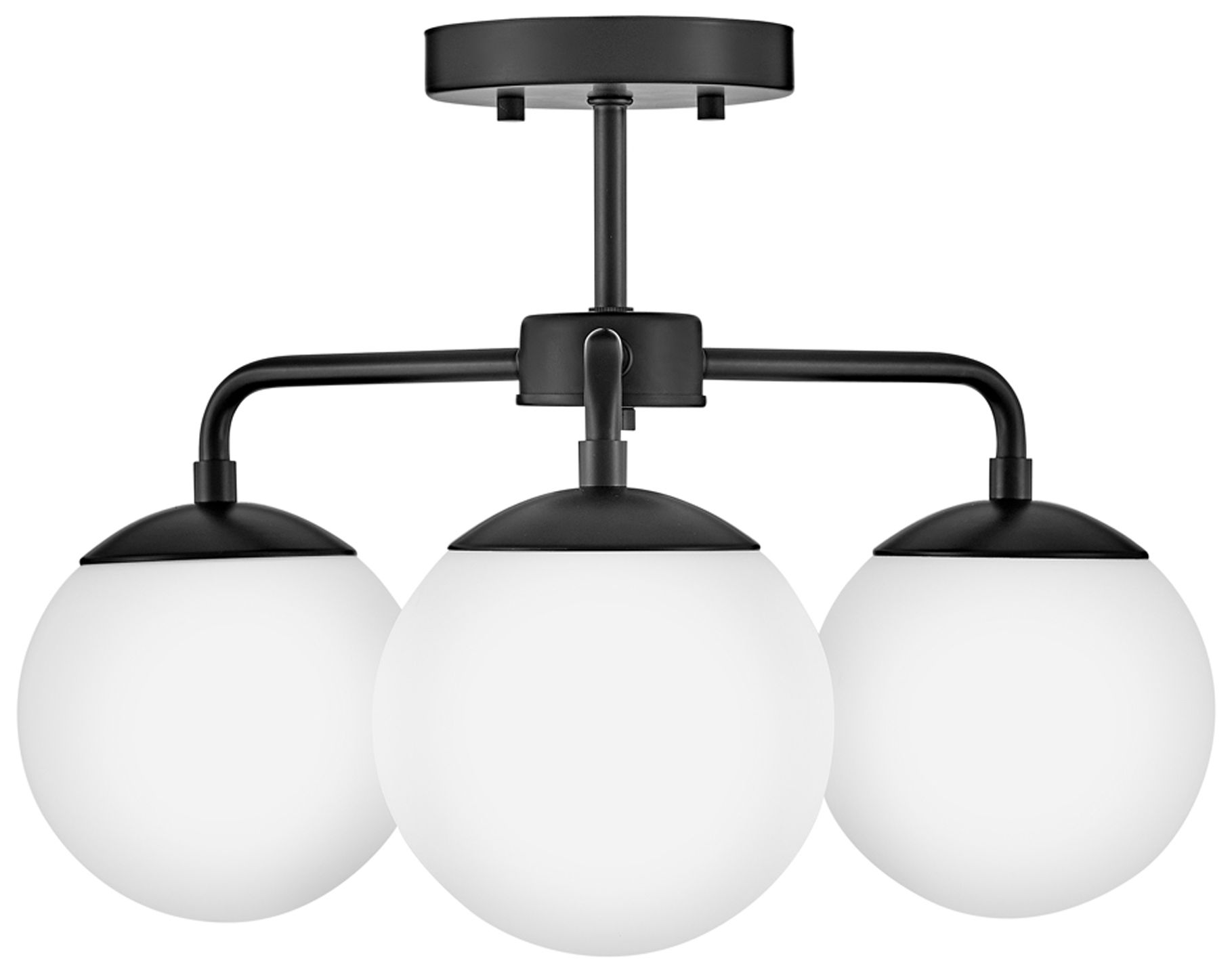 Image 6 Lark Julep Interior Medium Semi-Flush Mount 12.75" Black more views