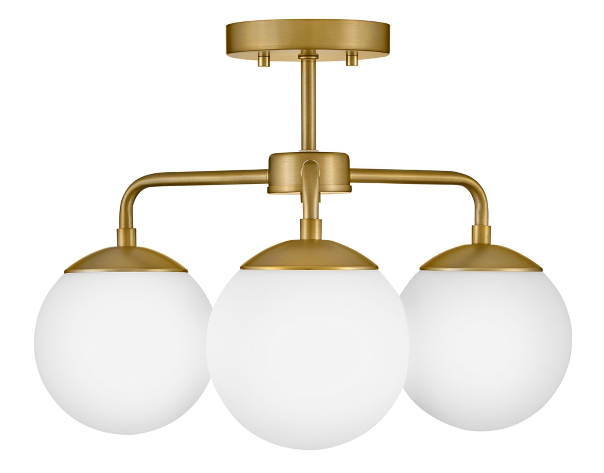 Image 6 Lark Julep Interior Medium Semi-Flush Mount 12.75" Lacquered Brass more views