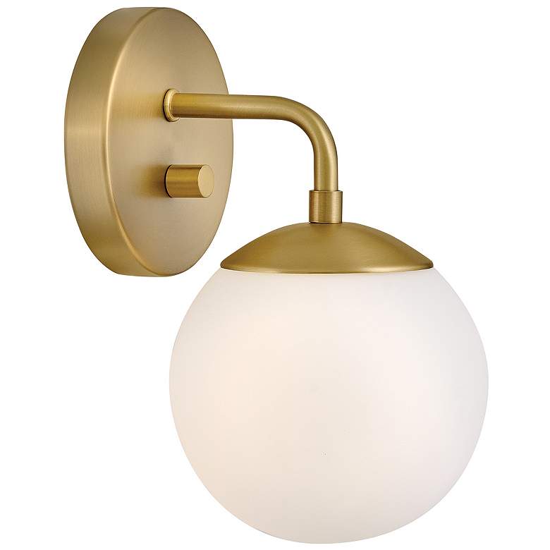Image 1 Lark Julep Interior Medium Single Light Sconce 6" Lacquered Brass