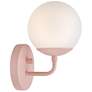 6_Lark Julep Interior Medium Single Light Sconce 6" Rose more views