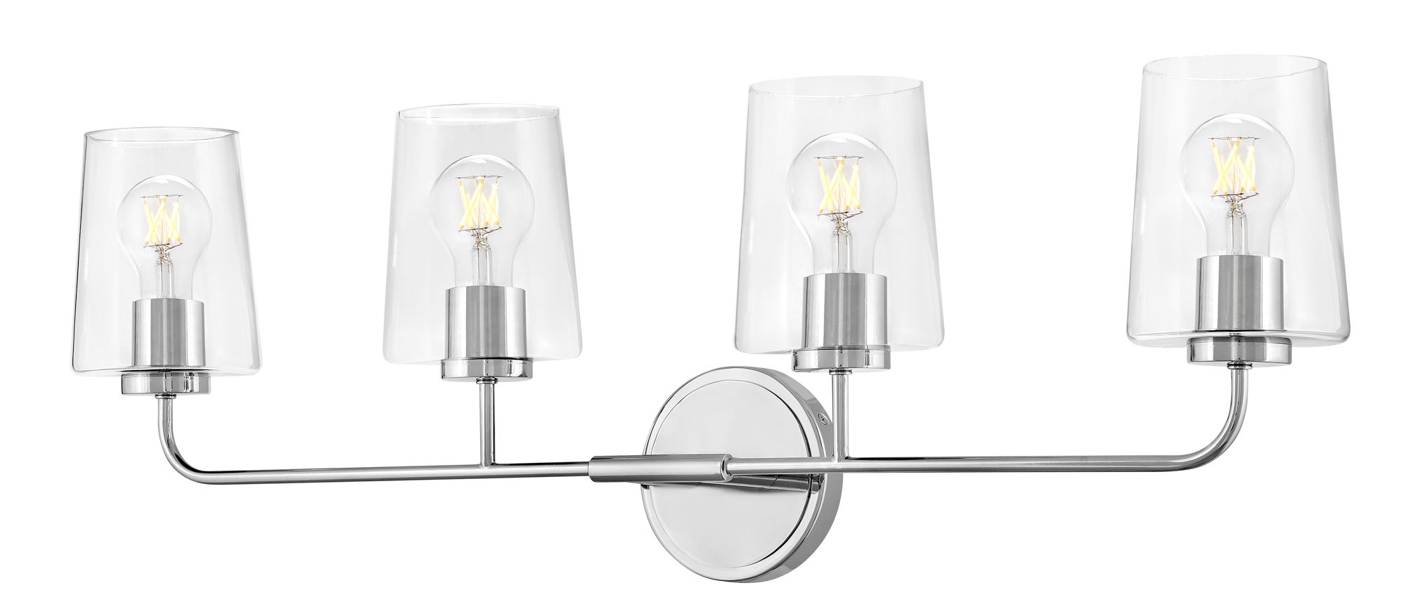 Image 3 Lark Kline Bath Large Four Light Vanity 33" Clear Chrome more views