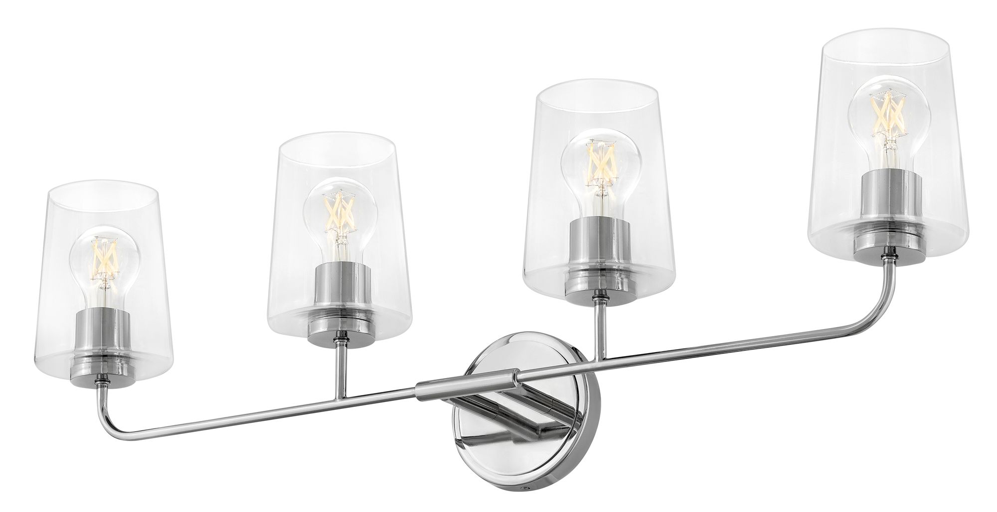 Image 4 Lark Kline Bath Large Four Light Vanity 33" Clear Chrome more views