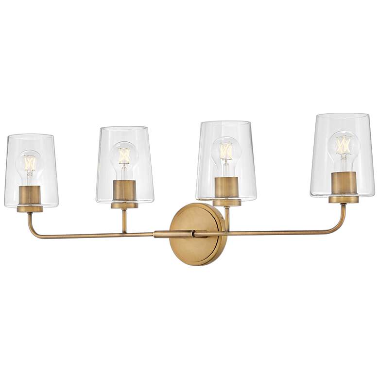 Image 3 Lark Kline Bath Large Four Light Vanity Heritage Brass more views