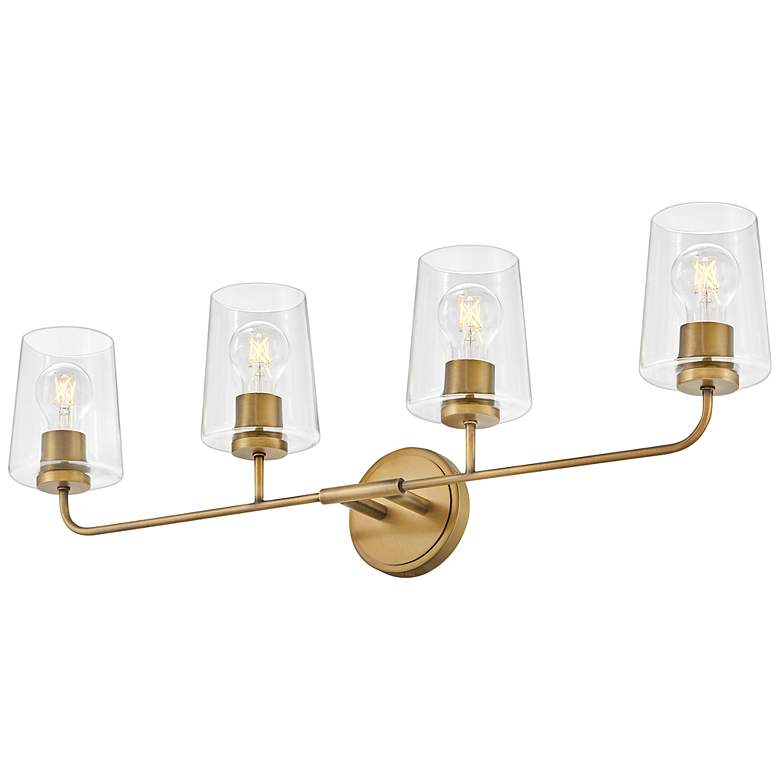 Image 4 Lark Kline Bath Large Four Light Vanity Heritage Brass more views