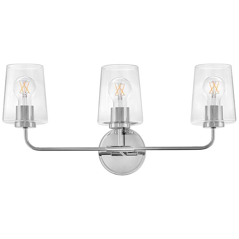 Image 2 Lark Kline Bath Medium Three Light Vanity Chrome more views