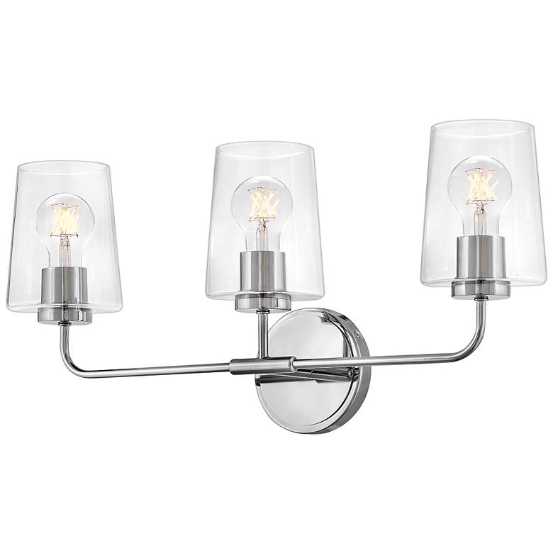 Image 3 Lark Kline Bath Medium Three Light Vanity Chrome more views
