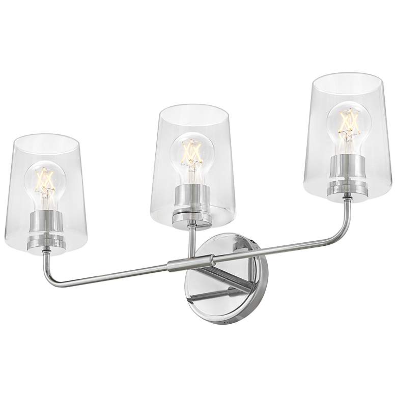 Image 4 Lark Kline Bath Medium Three Light Vanity Chrome more views