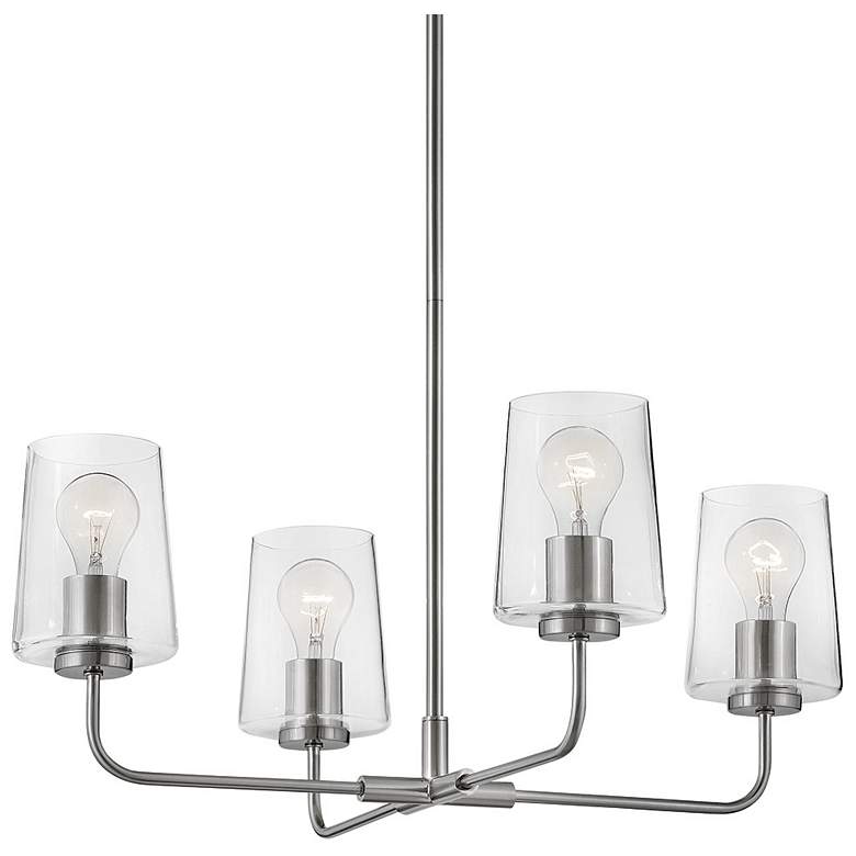 Image 4 Lark-Kline Chandelier-Medium Single Tier-Brushed Nickel more views