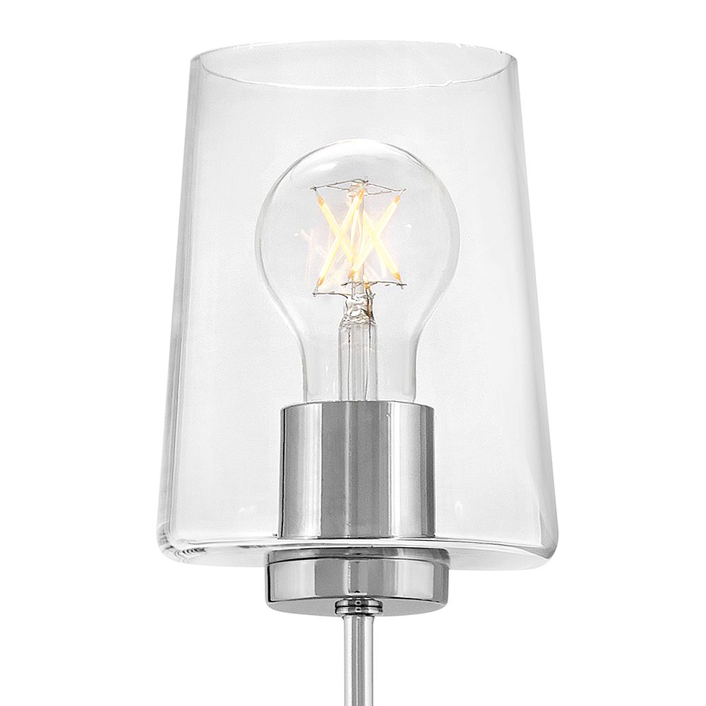 Image 5 Lark Kline Interior Large Single Light Tall Sconce 23" Chrome more views