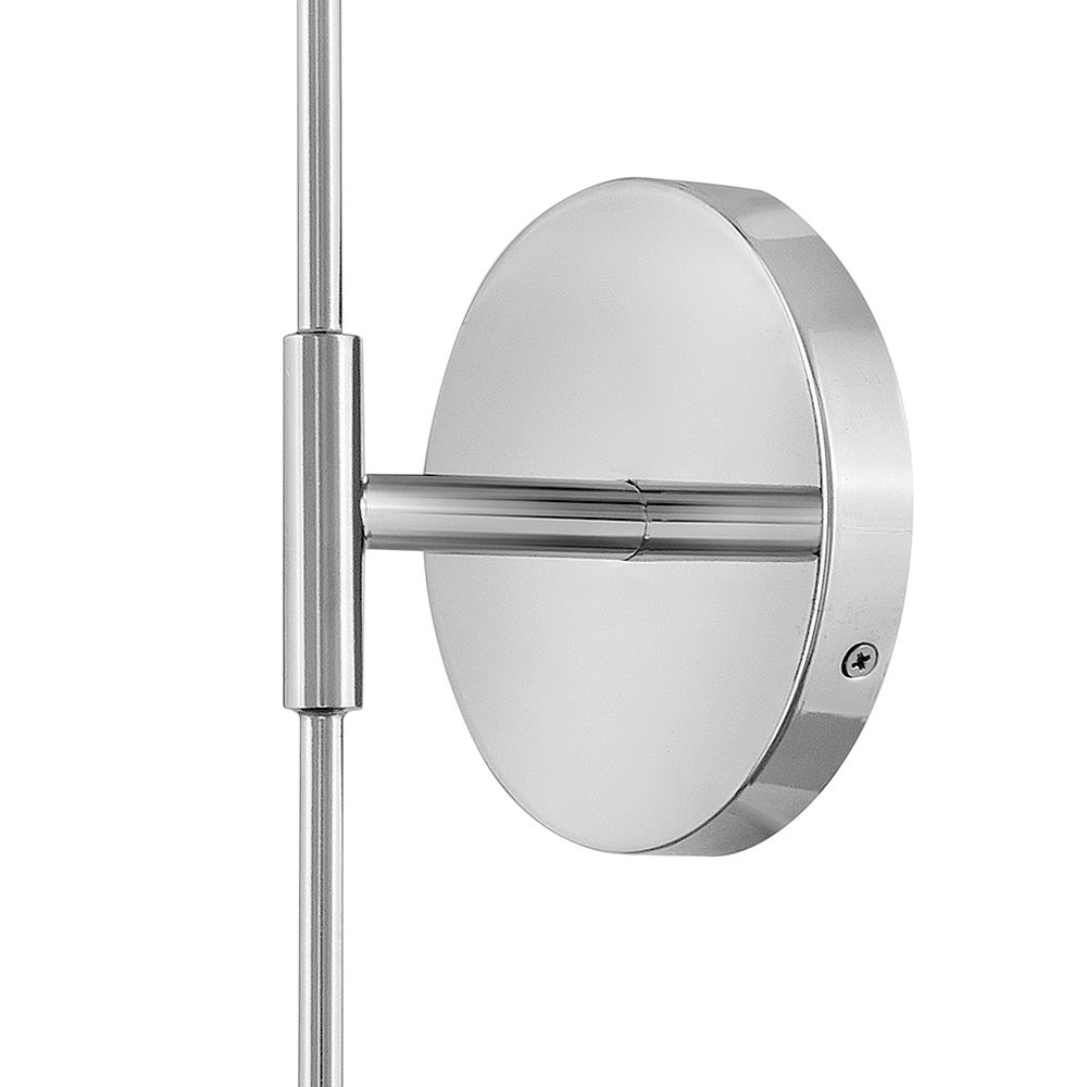 Image 6 Lark Kline Interior Large Single Light Tall Sconce 23" Chrome more views