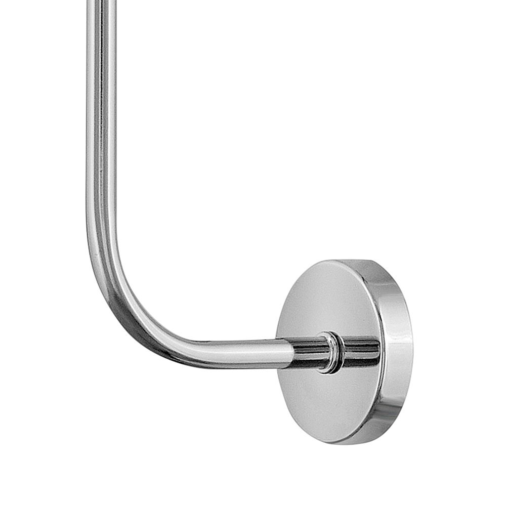 Image 7 Lark Kline Interior Large Single Light Tall Sconce 23" Chrome more views