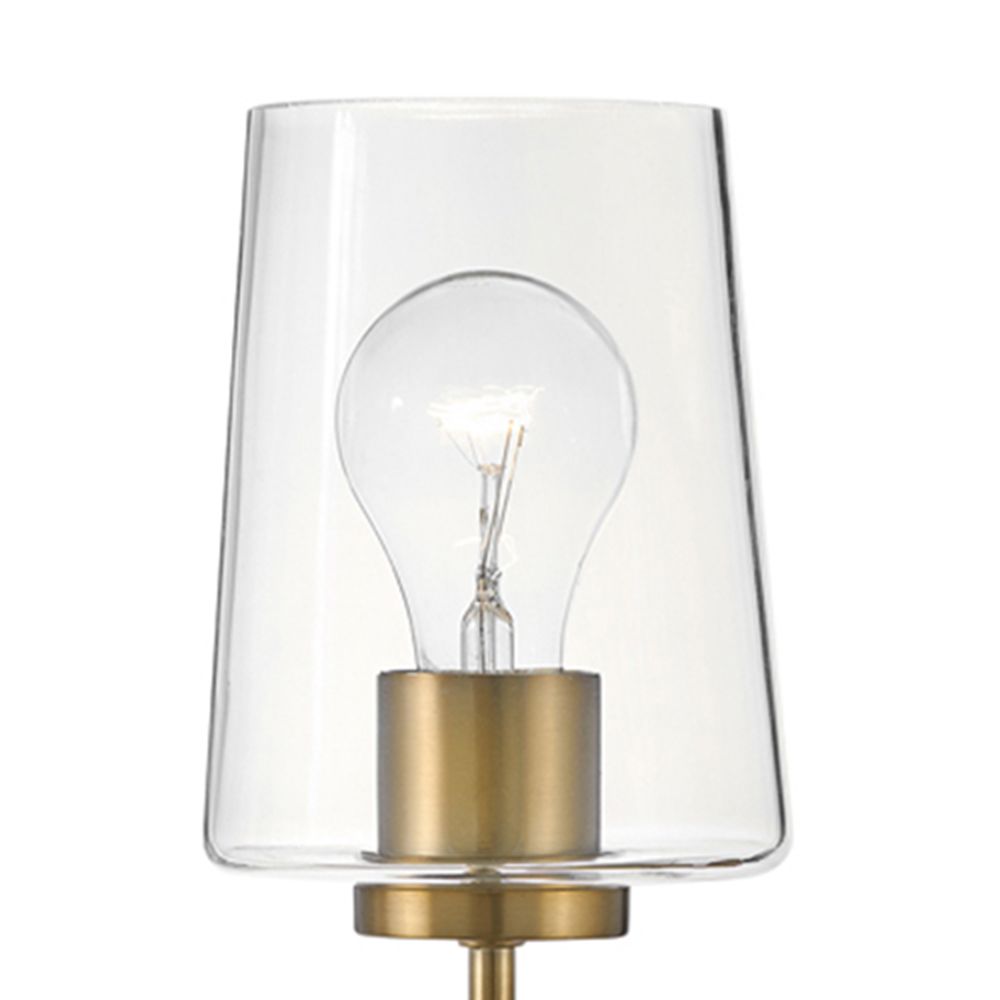 Image 3 Lark Kline Interior Large Single Light Tall Sconce 23" Lacquered Brass more views