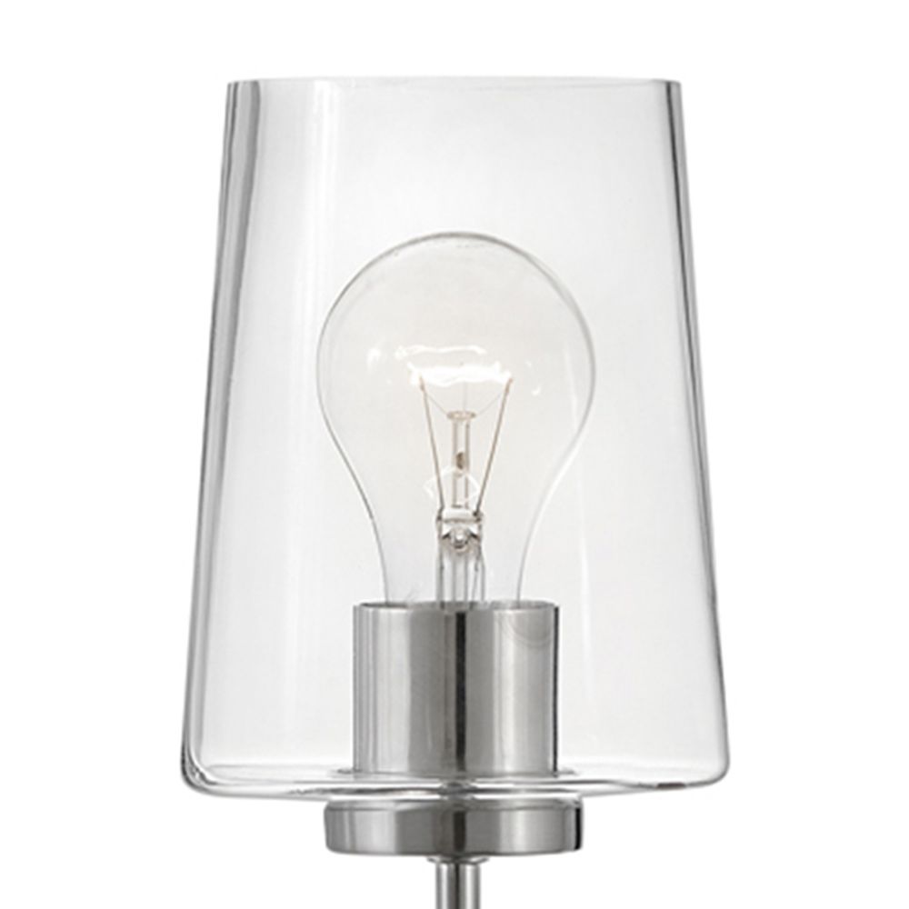 Image 3 Lark Kline Interior Large Single Light Tall Sconce 5" Brushed Nickel more views