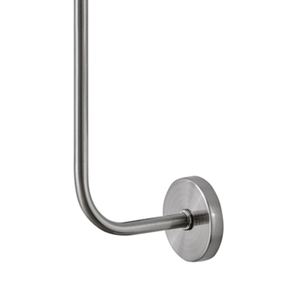 Image 5 Lark Kline Interior Large Single Light Tall Sconce 5" Brushed Nickel more views