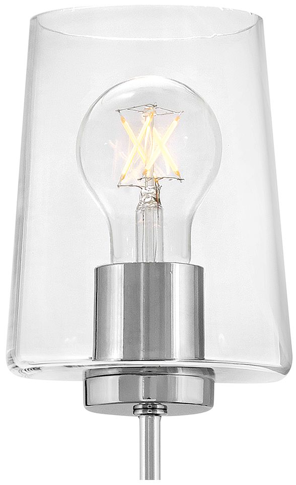 Image 5 Lark Kline Interior Large Single Light Tall Sconce 5" Chrome more views