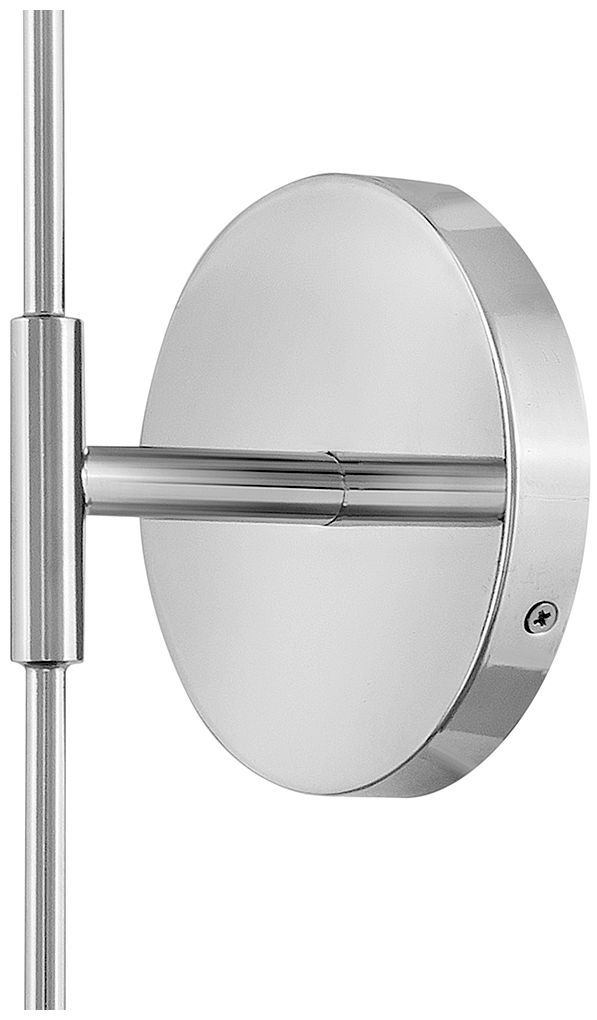 Image 6 Lark Kline Interior Large Single Light Tall Sconce 5" Chrome more views