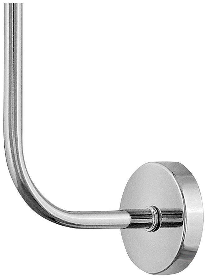 Image 7 Lark Kline Interior Large Single Light Tall Sconce 5" Chrome more views