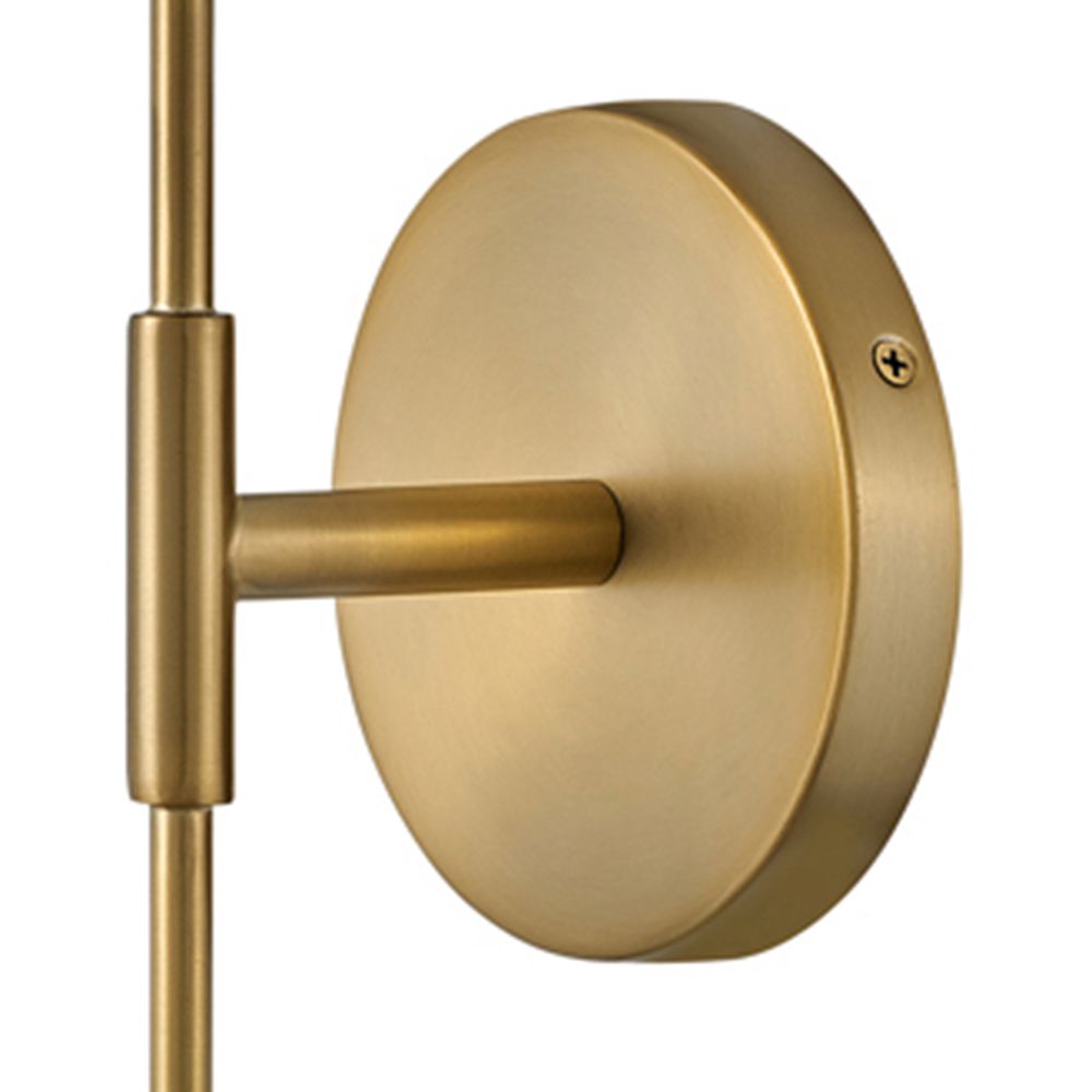 Image 4 Lark Kline Interior Large Single Light Tall Sconce 5" Lacquered Brass more views