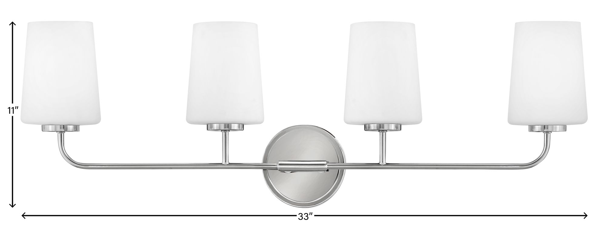 Image 5 Lark Kline Large Four Light Vanity 33" Chrome more views