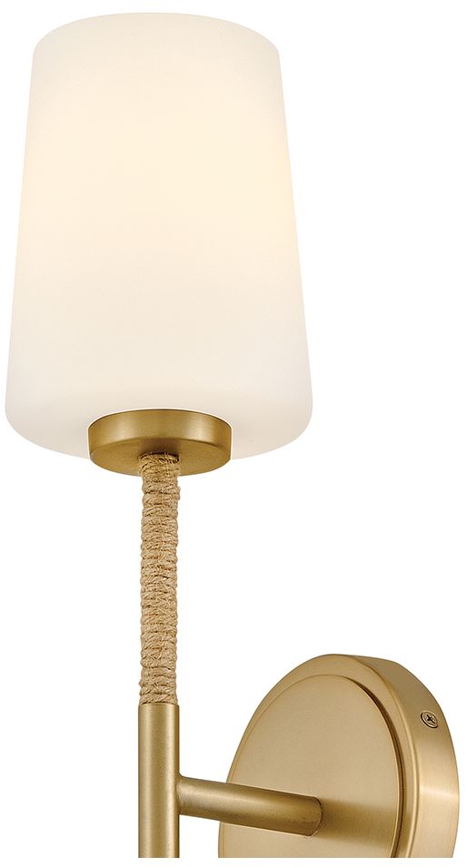 Image 3 Lark Kline Large Single Light Tall Sconce 23" Lacquered Brass more views