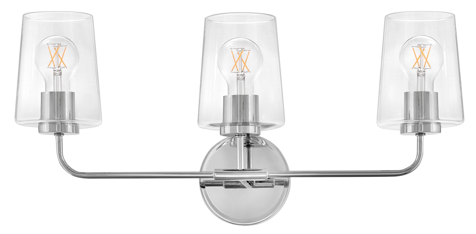 Image 2 Lark Kline Medium Three Light Vanity 23.75" Clear Chrome more views