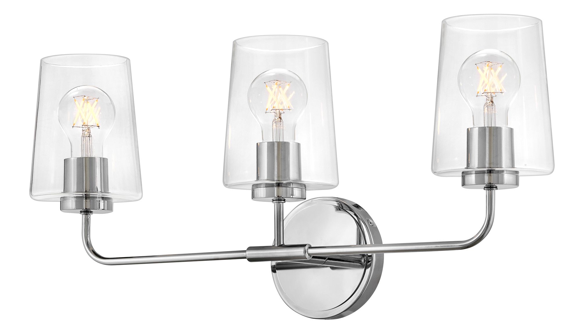 Image 3 Lark Kline Medium Three Light Vanity 23.75" Clear Chrome more views