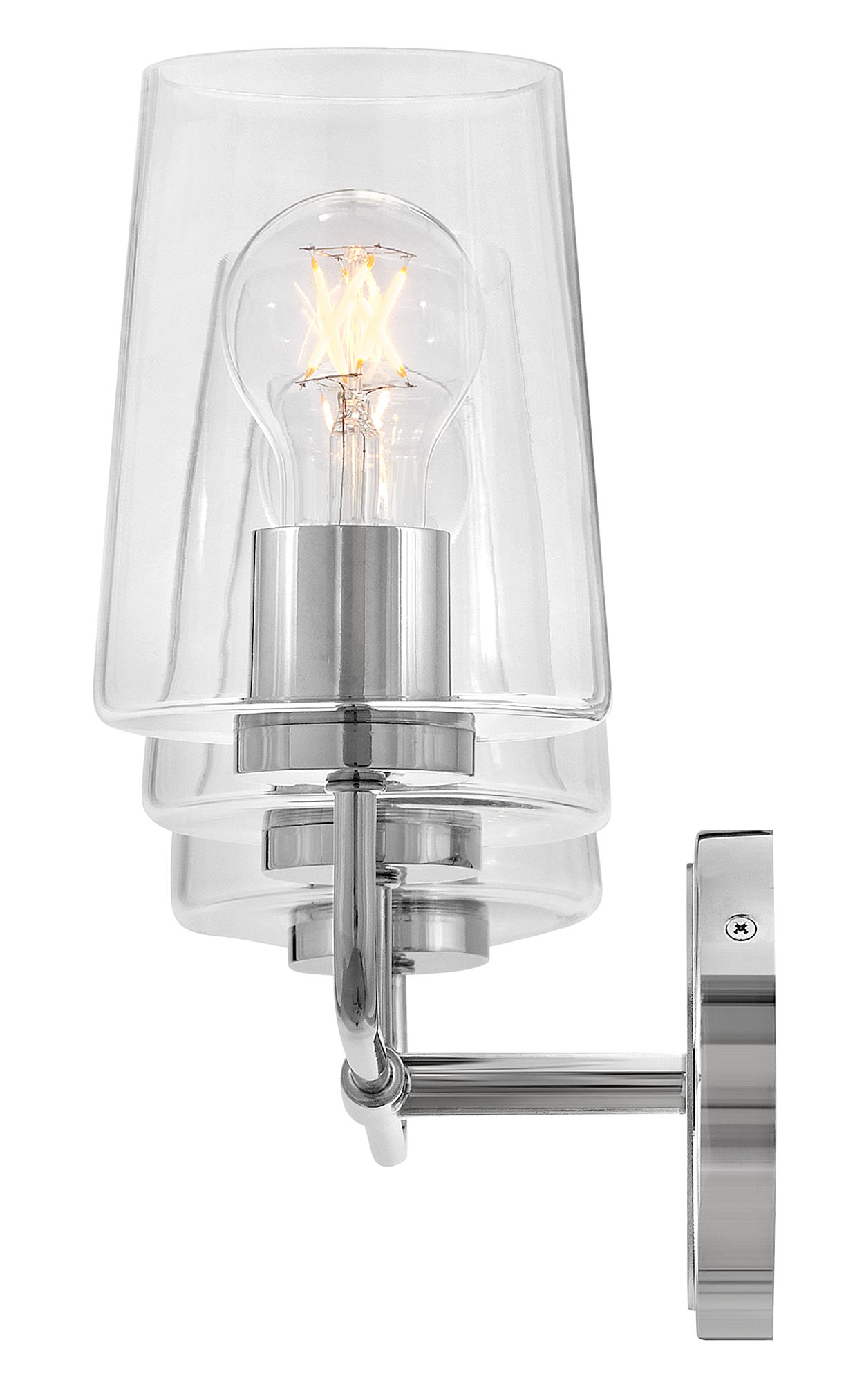 Image 5 Lark Kline Medium Three Light Vanity 23.75" Clear Chrome more views