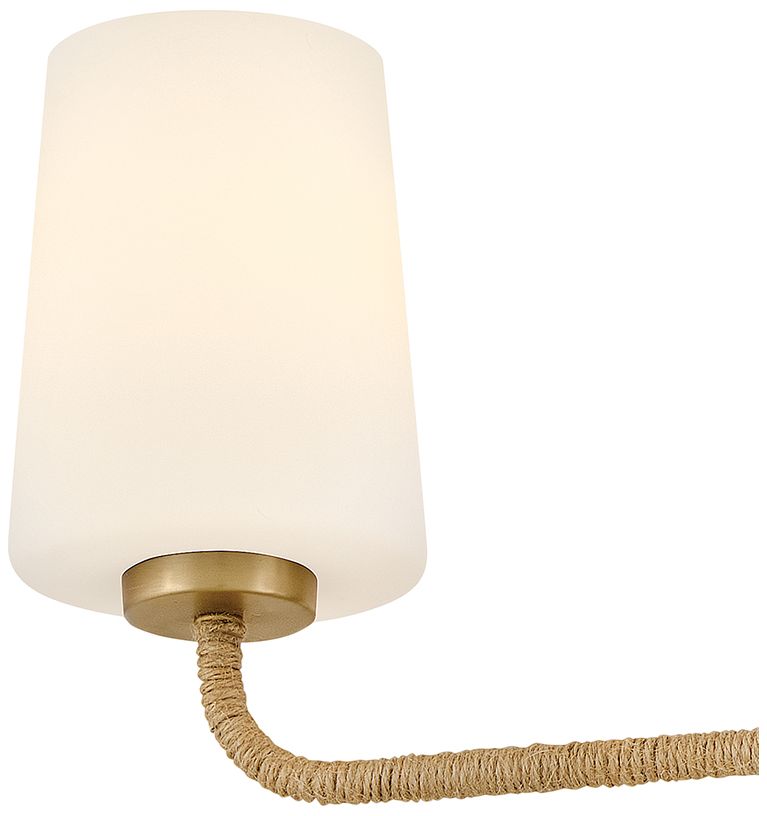 Image 3 Lark Kline Medium Three Light Vanity 23.75" Lacquered Brass more views