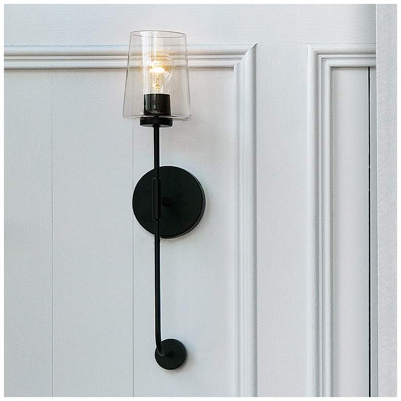 Image 1 Lark-Kline Sconce-Single Light Tall Sconce-Black