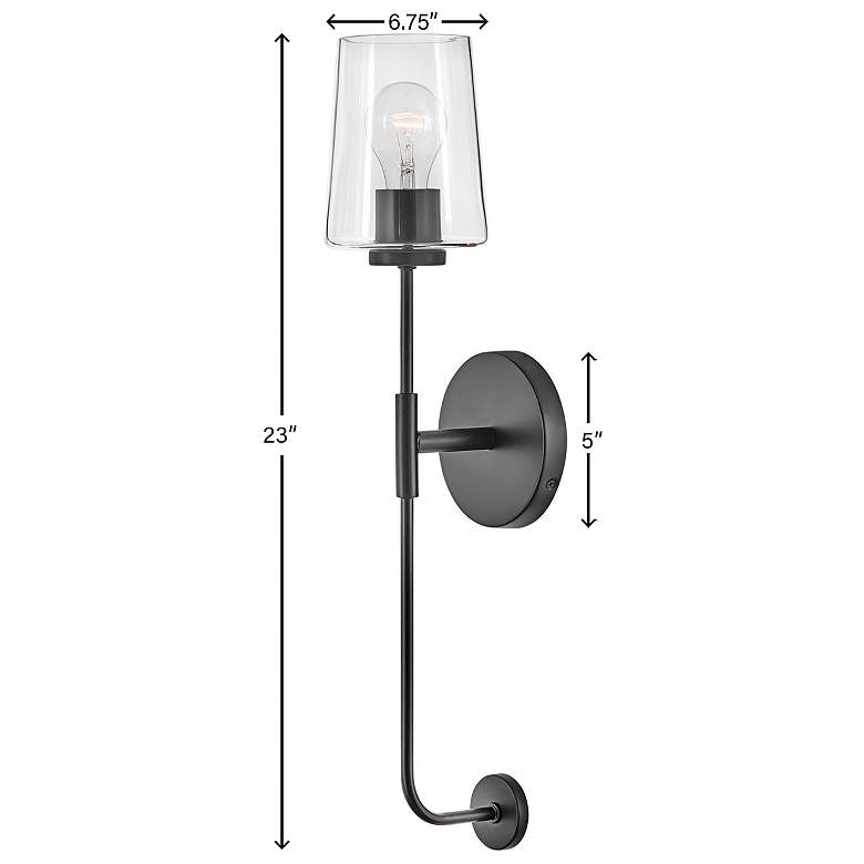 Image 7 Lark-Kline Sconce-Single Light Tall Sconce-Black more views