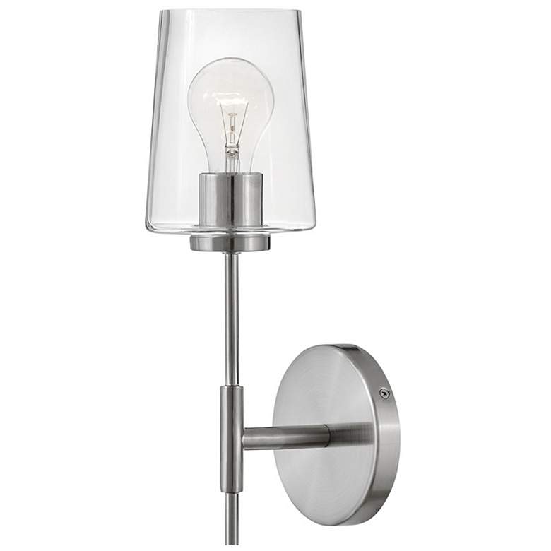 Image 2 Lark-Kline Sconce-Single Light Tall Sconce-Brushed Nickel more views