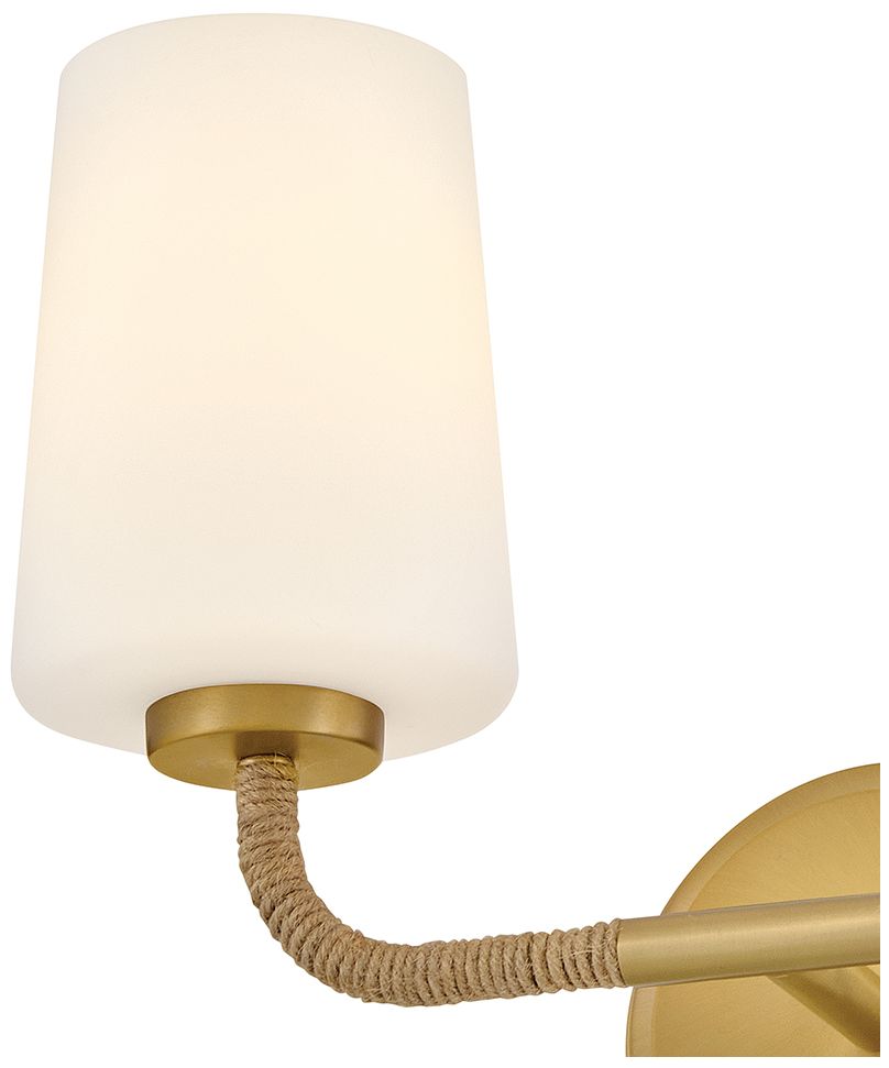 Image 5 Lark Kline Small Two Light Vanity 14.25" Lacquered Brass more views