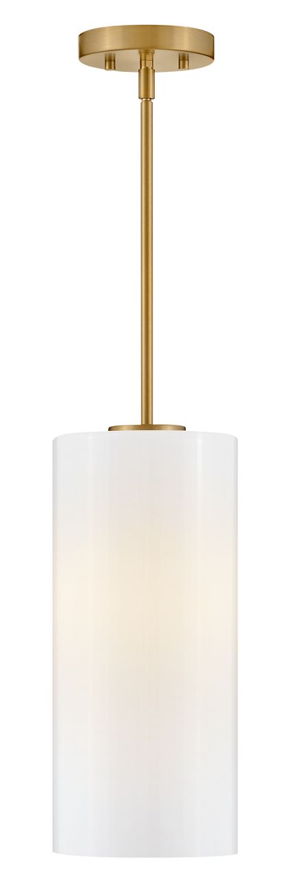 Image 2 Lark Lane Extra Small Single Light Pendant 7" Lacquered Brass more views
