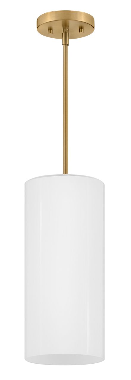 Image 4 Lark Lane Extra Small Single Light Pendant 7" Lacquered Brass more views