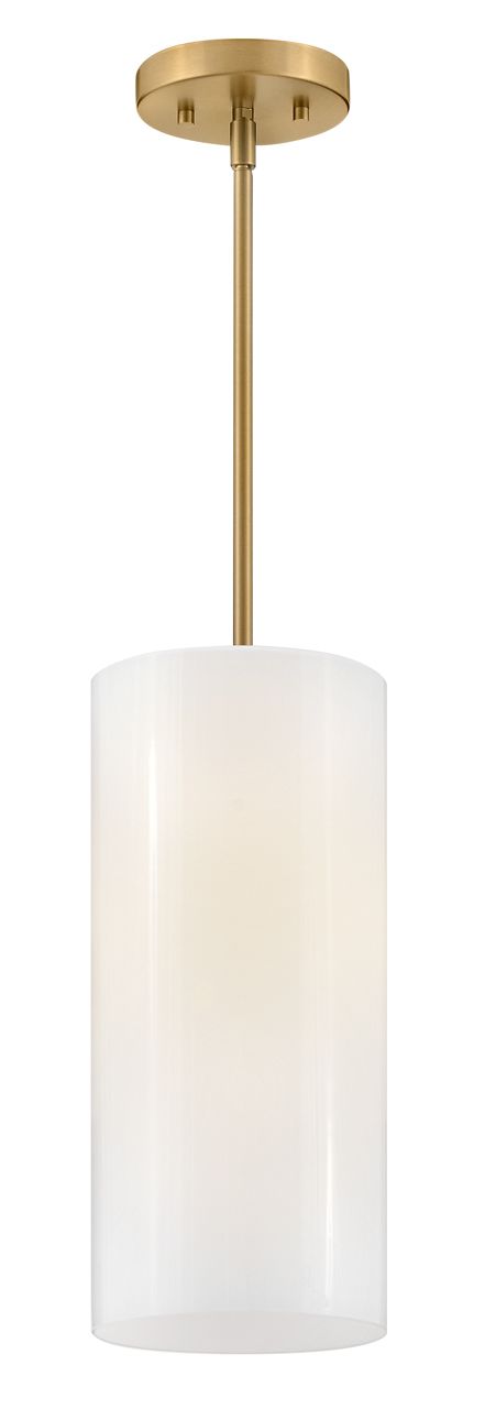 Image 5 Lark Lane Extra Small Single Light Pendant 7" Lacquered Brass more views