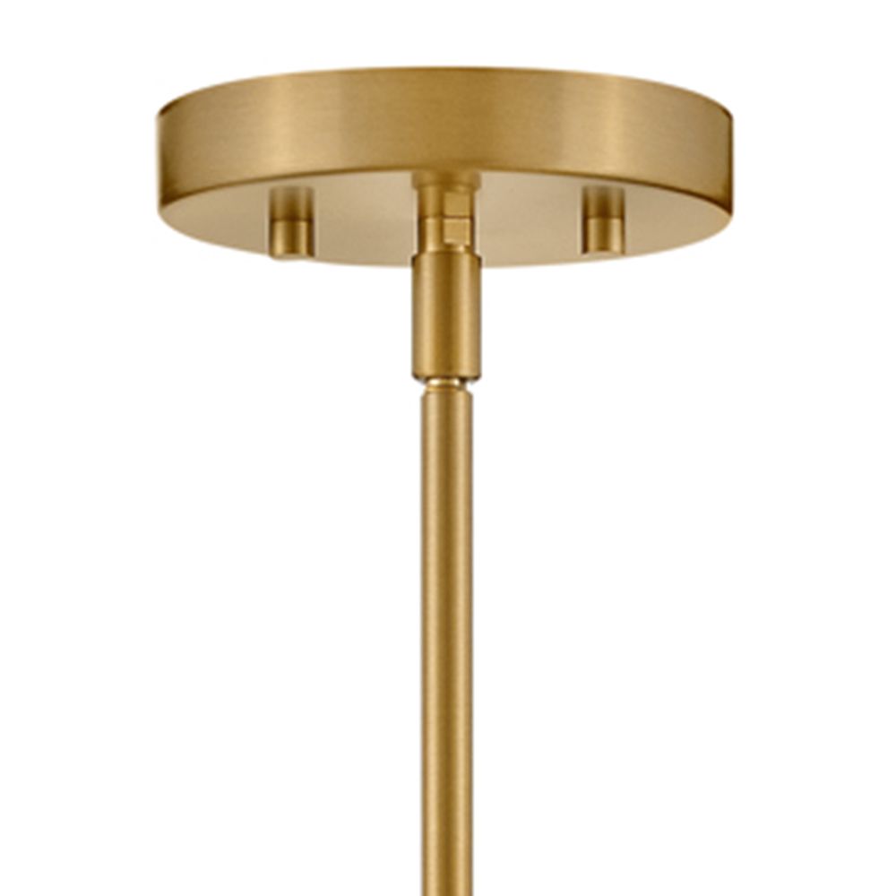 Image 7 Lark Lane Extra Small Single Light Pendant 7" Lacquered Brass more views