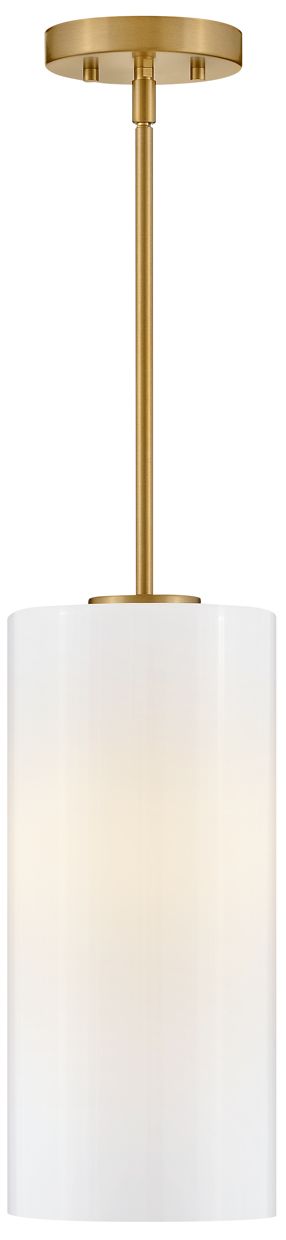 Image 2 Lark Lane Extra Small Single Light Pendant 7" Lacquered Brass more views