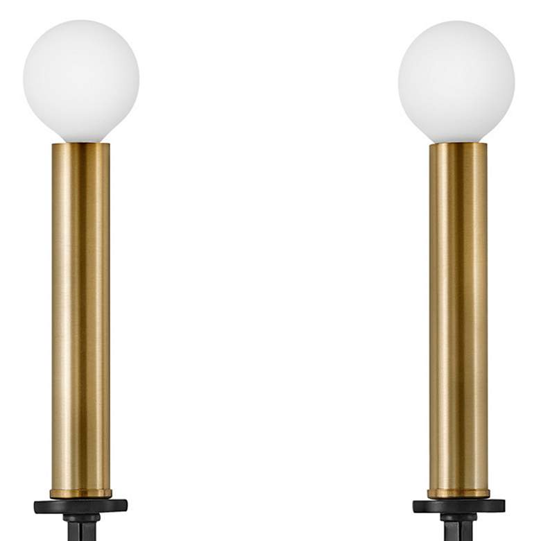 Image 4 Lark-Lazlo Sconce-Two Light Tall Sconce-Black-Lacquered Brass more views