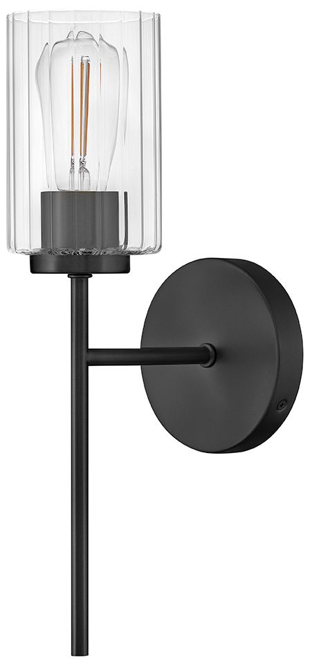 Image 2 Lark Leta Bath Medium Single Light Sconce 5.25" Black more views