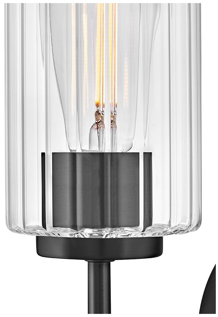 Image 3 Lark Leta Bath Medium Single Light Sconce 5.25" Black more views