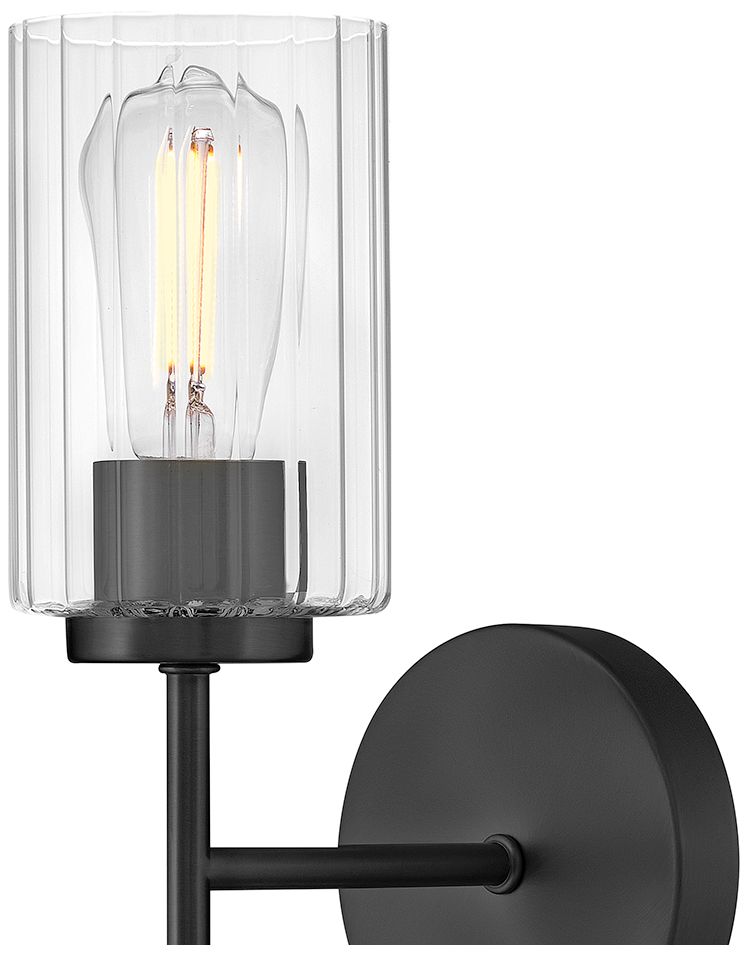 Image 4 Lark Leta Bath Medium Single Light Sconce 5.25" Black more views