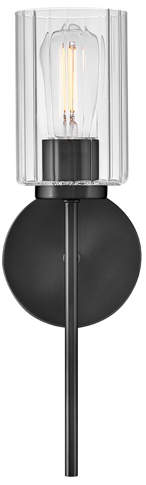 Image 6 Lark Leta Bath Medium Single Light Sconce 5.25" Black more views