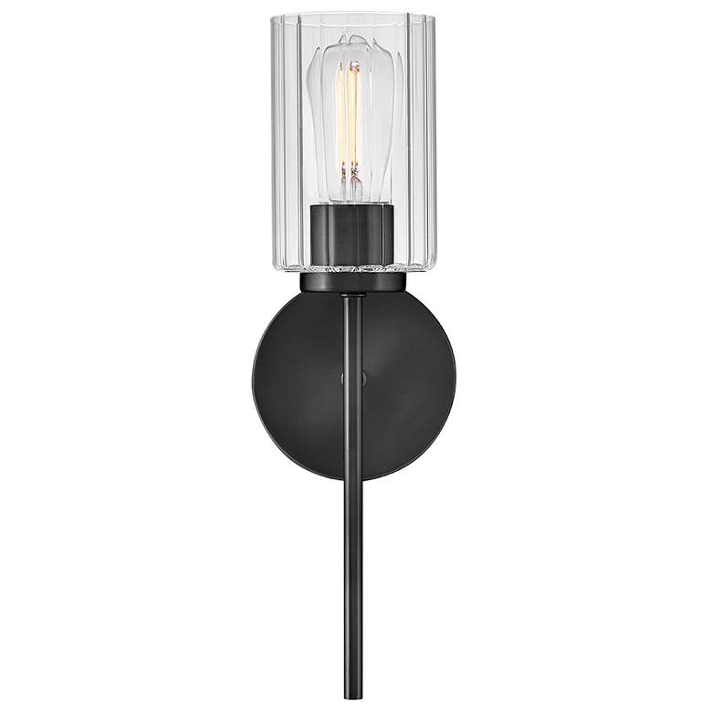Image 6 Lark Leta Bath Medium Single Light Sconce 5.25" Black more views